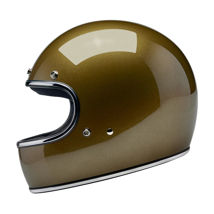 gold color motorcycle helmet Biltwell Gringo Helmet - Ugly Gold