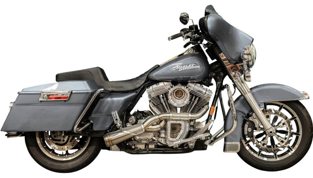 Trask Big Sexy 2-Into-1 Exhaust System, Raw Stainless, | Tucker