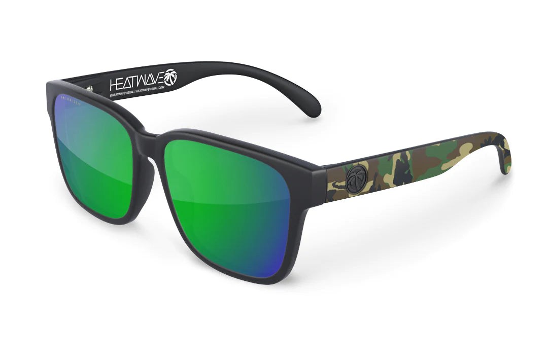 Heatwave Visual Apollo Sunglasses: Woodland Camo Polarized