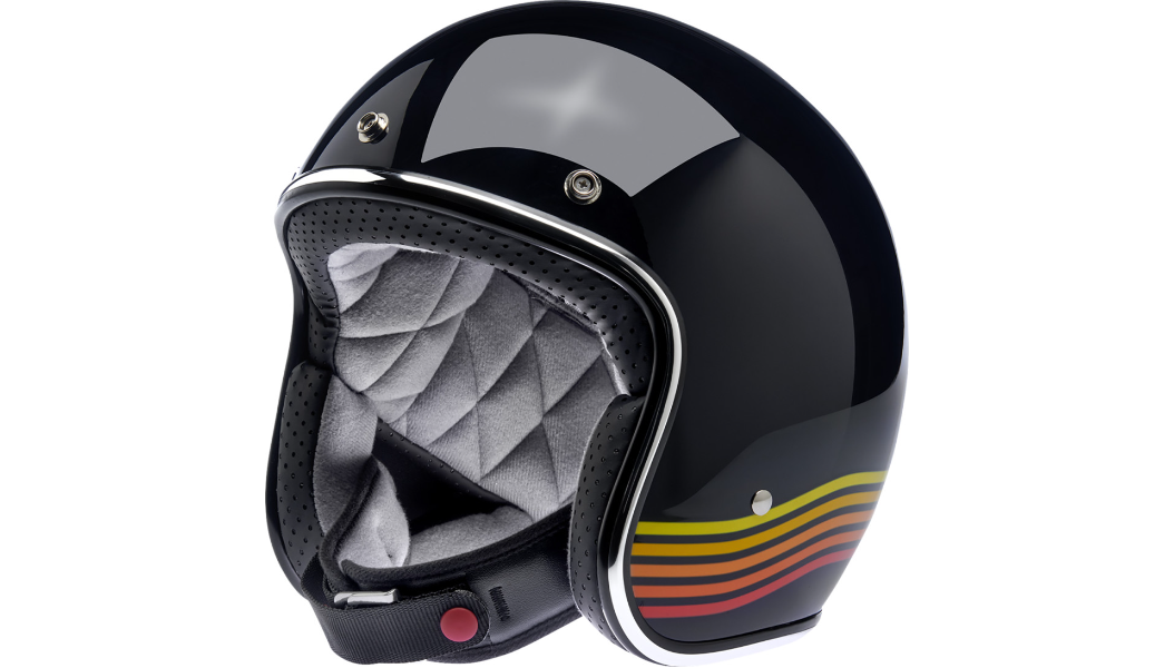 Biltwell Bonanza Helmet - Gloss Black Spectrum