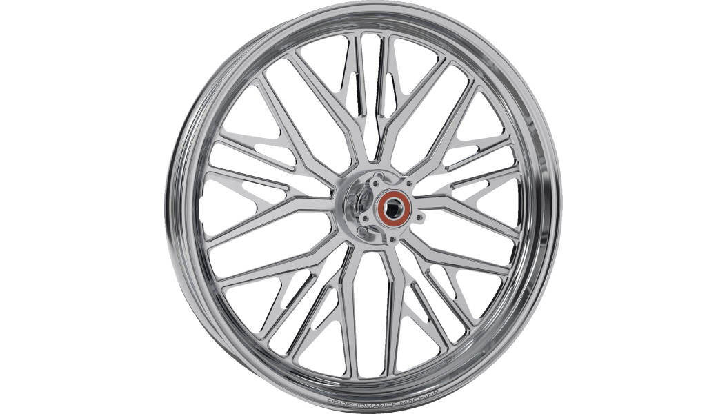 Performance Machine Front Nivis Wheel w/ ABS 21 X 3.5" Chrome for 08-2 ...