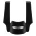 Vivid Black Dual Cut Stretched Tri-Bar Fender Extension for Harley® Touring '09-'23