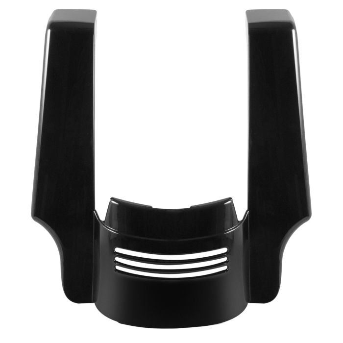 HogWorkz Vivid Black Dual Cut Stretched Tri-Bar Fender Extension for Harley® Touring '09-'23 - HW106148