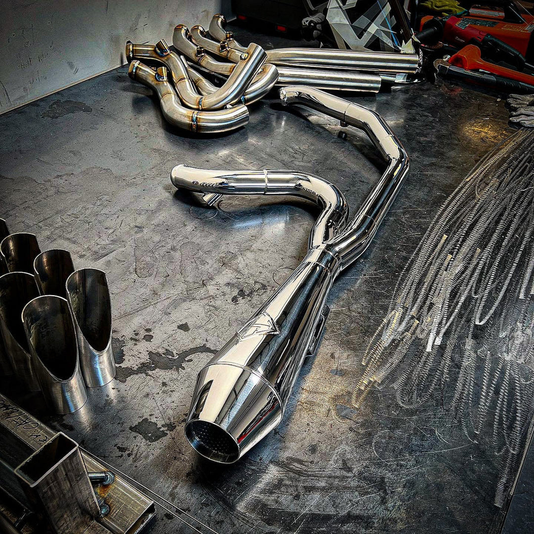 SP Concepts Big Bore 4.5 Exhaust - 1987-1994 FXR W/ Mid Controls