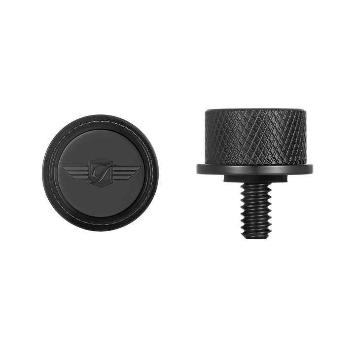 Figurati Designs – Stainless-Steel Figurati Designs Logo Seat Screw in Black – FD01-Seat Screw Blk-logo