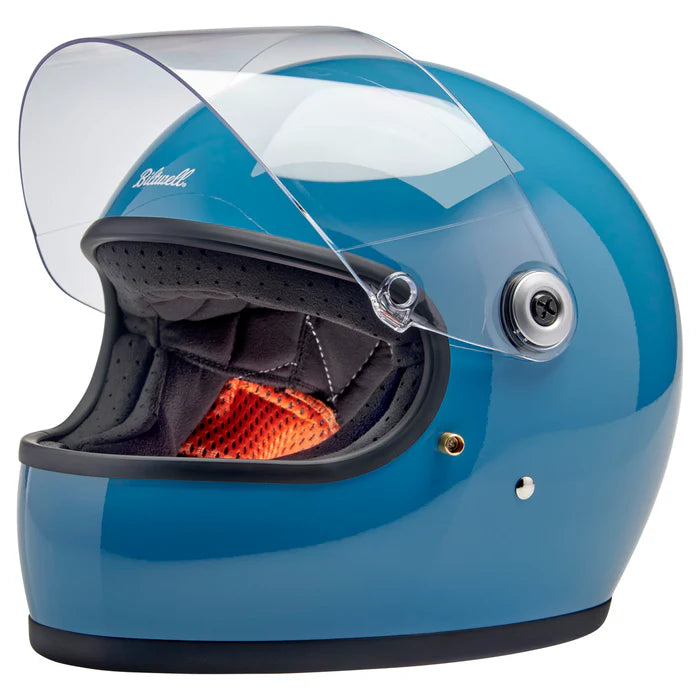 bitwell gringo s metallic navy motorcycle helmet Biltwell Gringo S Helmet - Gloss Dove Blue