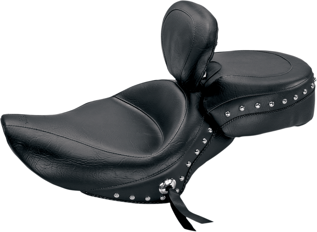 MUSTANG Wide Rear Seat - Studded - Black - XL '04-'21 79377