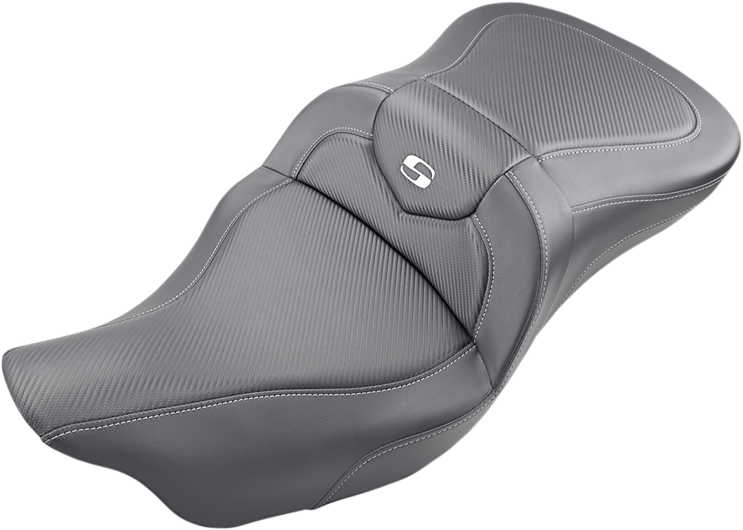 SADDLEMEN Extended Reach Roadsofa™ Seat - Carbon Fiber - without Backrest - FL '08-'24 808-07B-186
