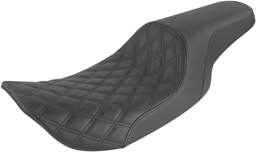SADDLEMEN Profiler Seat - Front Lattice/Rear Smooth - Black - FLHR/X '97-'07 897-06-149
