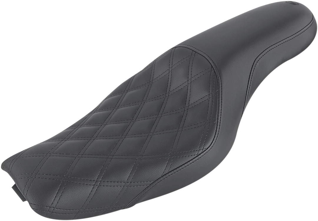 SADDLEMEN Profiler Seat - Front Lattice/Rear Smooth - Black - XL '04-'20 807-03-149