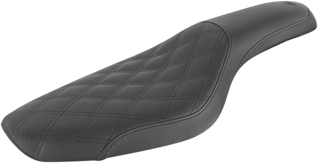 SADDLEMEN Profiler Seat - Front Lattice/Rear Smooth - Black - XL '79-'03 879-03-149