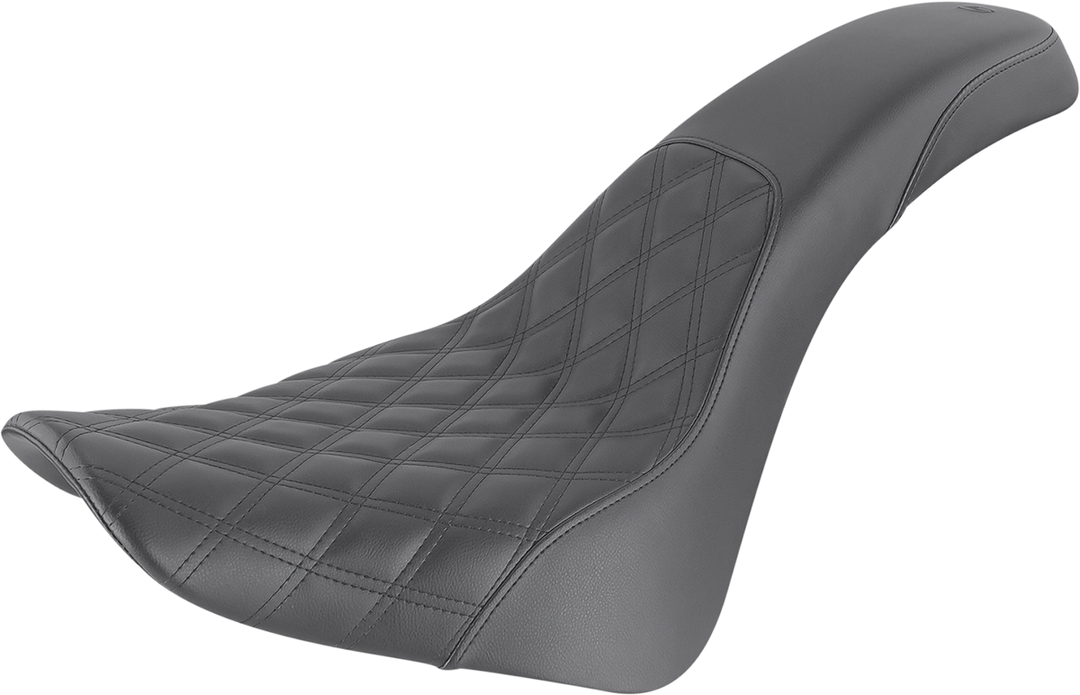 SADDLEMEN Profiler Seat - Front Lattice/Rear Smooth - Black - FL '18-'24 818-33-149