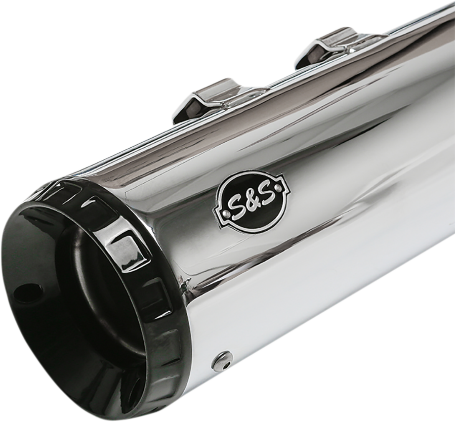 S&S CYCLE GNX Slip-On Mufflers - 4-1/2" - Chrome - M8 FL 550-0991