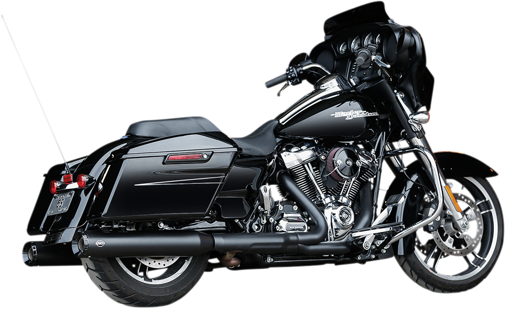 S&S CYCLE GNX Slip-On Mufflers - 4-1/2" - Black - M8 FL 550-0990