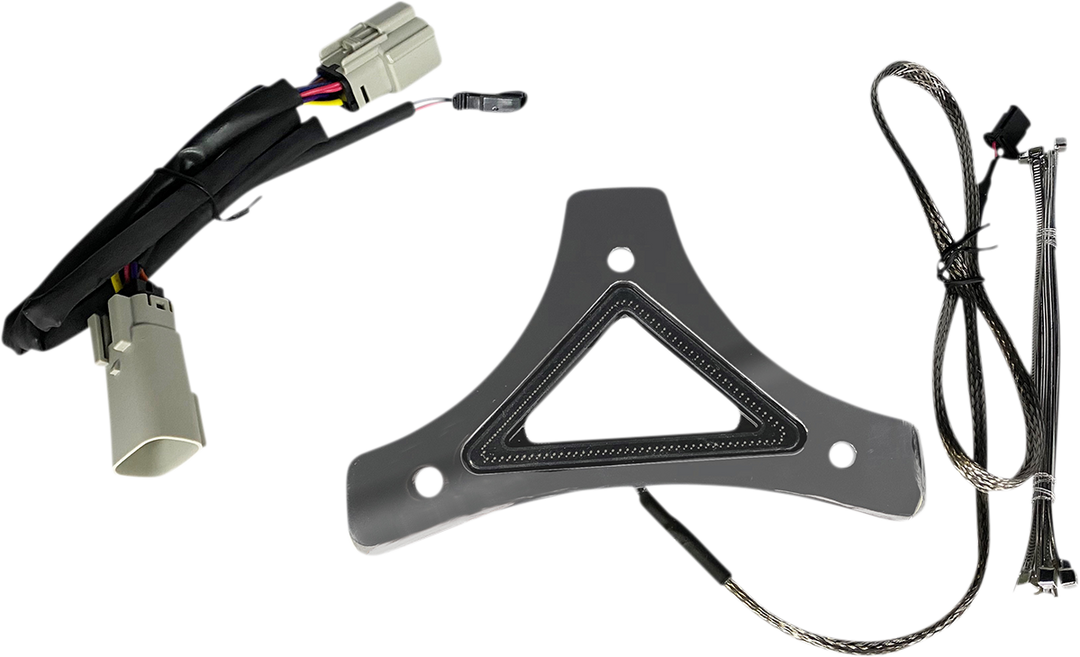 CUSTOM DYNAMICS LED Backrest Light - Run/Brake - Chrome CD-BR-TKE-C
