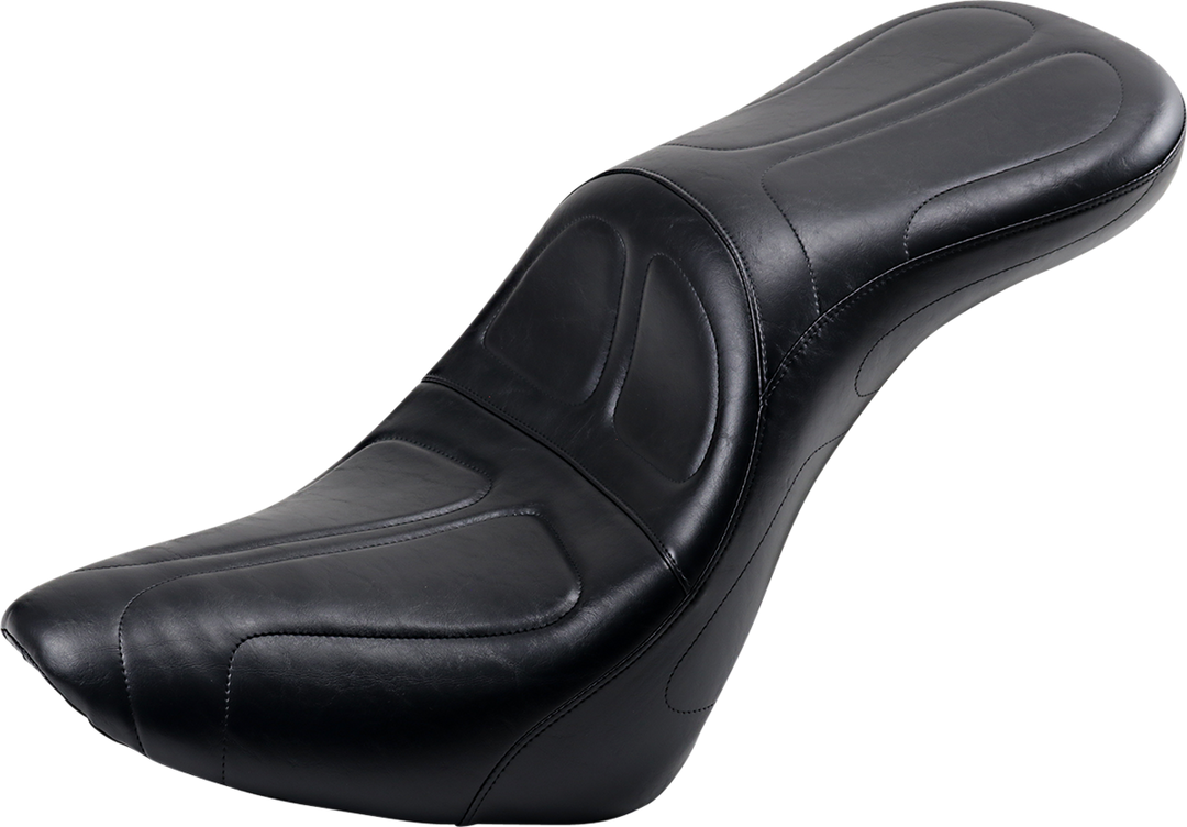 LE PERA Maverick Daddy Long Legs Seat - Black - Stitched - Softail '18-'23 LYX-910DL