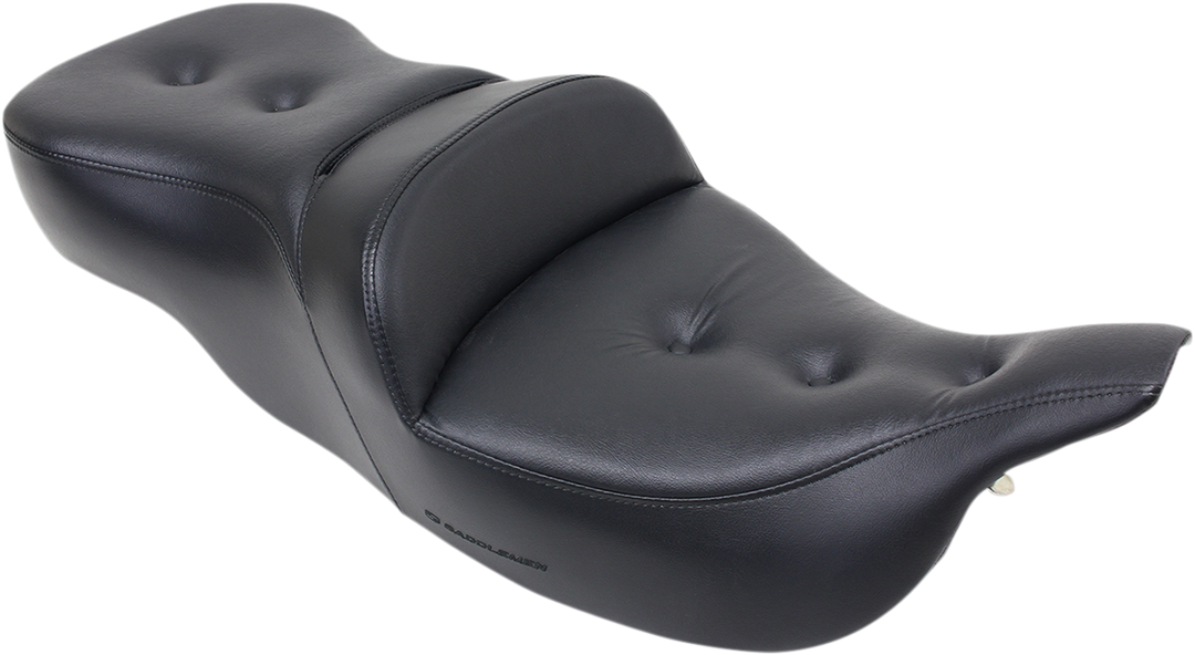 SADDLEMEN Pillow-Top Roadsofa™ Seat - Black - FLH/FLT '99-'07 897-07-181