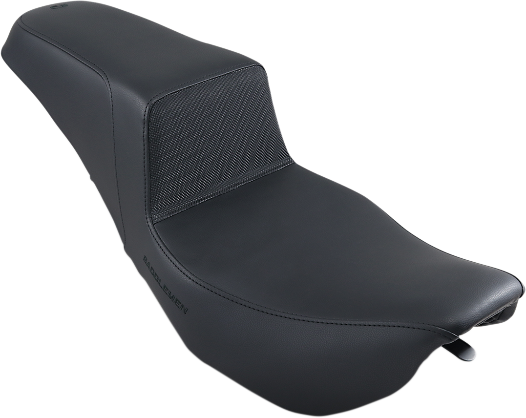 SADDLEMEN Step-Up Seat - Gripper - Black - '97-'07 FLHR/ '06-'07 FLHX - 897-06-174