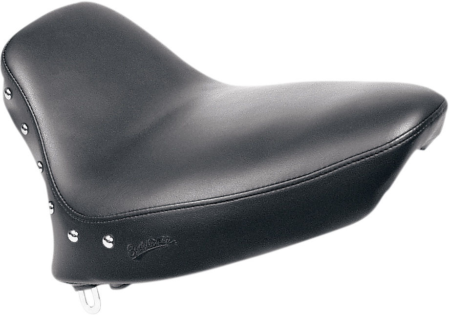 SADDLEMEN Renegade™ Solo Seat - Smooth - Studded - Black - Softail '84-'99 884-01-001