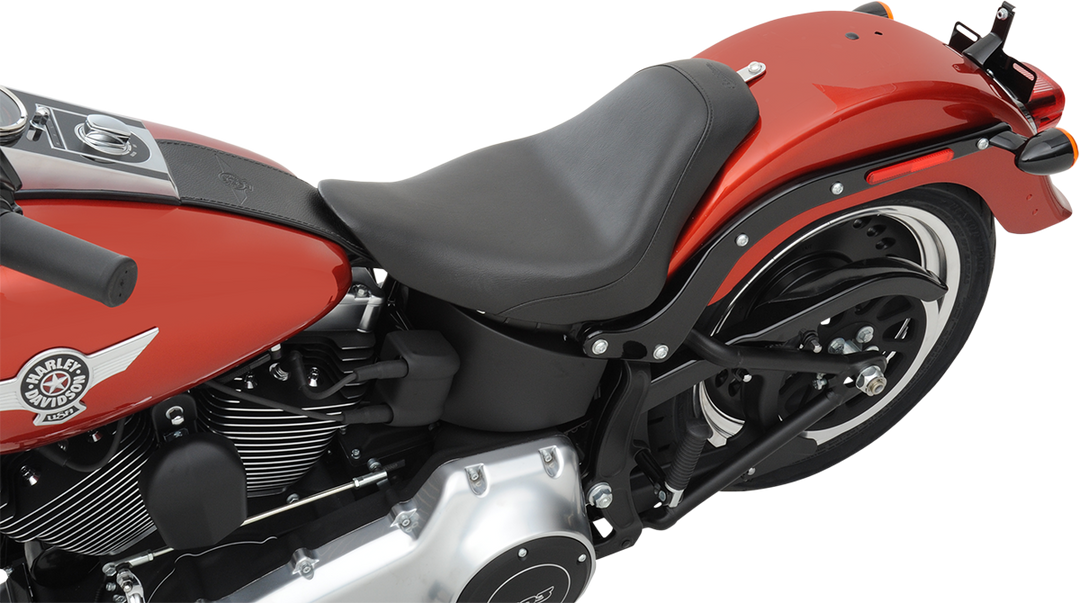 SADDLEMEN S3 Super Slammed Seat - Solo - Black - FL/FX '06-'17 806-12-002D