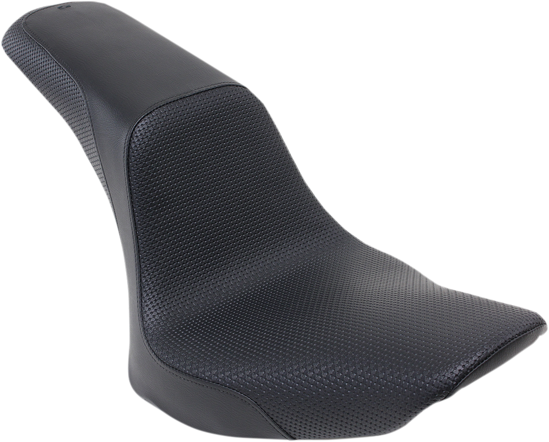 SADDLEMEN Profiler™ Basketweave Seat - Black - Softail '06-'17 806-23-147