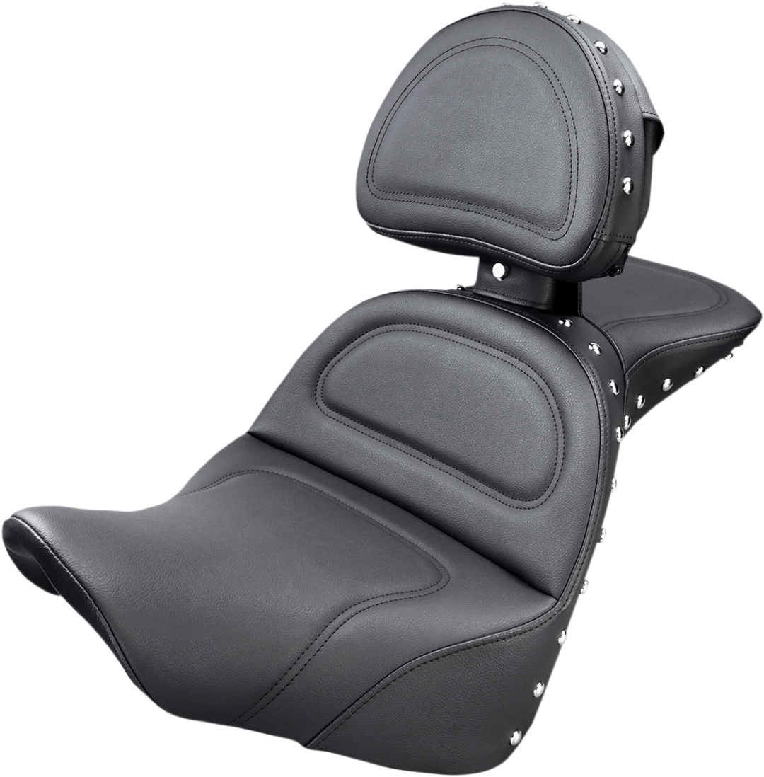 SADDLEMEN Explorer Special Seat - Studded - w/ Backrest - FL/FX '18-'24 818-27-040