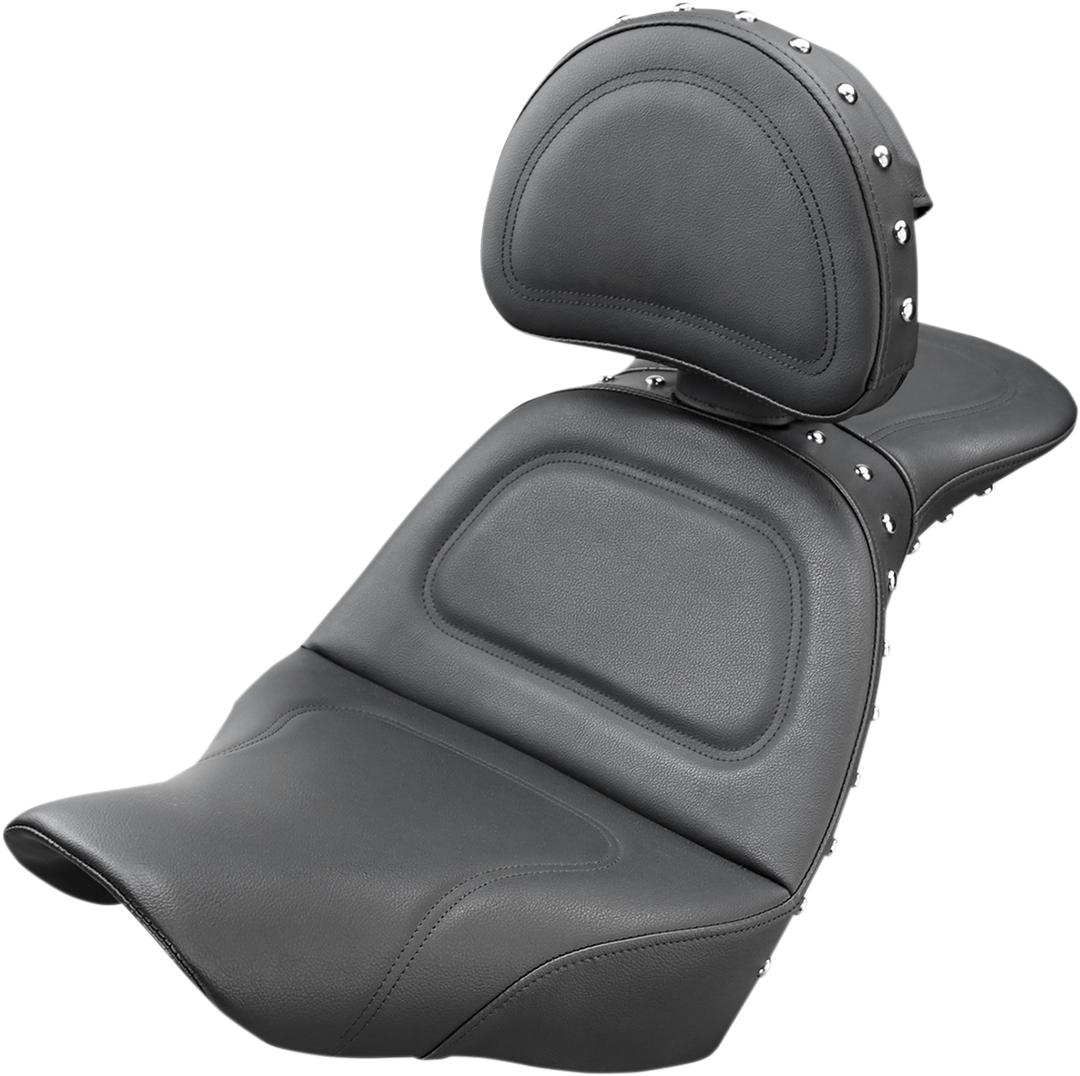 SADDLEMEN Explorer Special Seat - Studded - w/ Backrest - FXLR/FLSB '18-'24 818-29-040