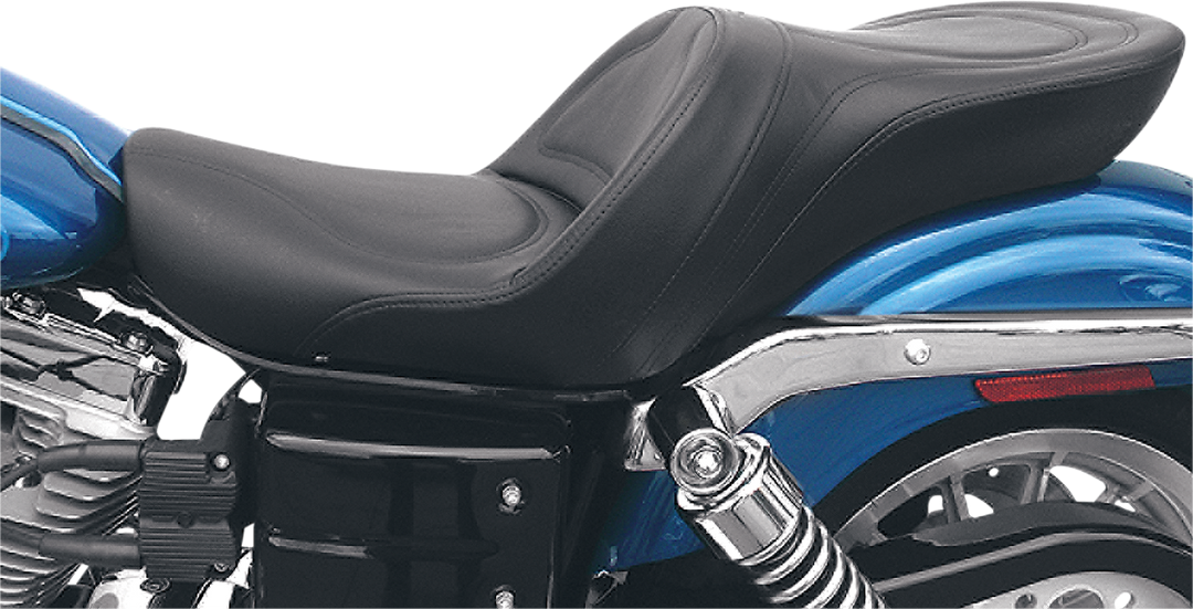 SADDLEMEN Seat - Explorer™ - Without Backrest - Stitched - Black - FXD '04-'05 804-04-0291