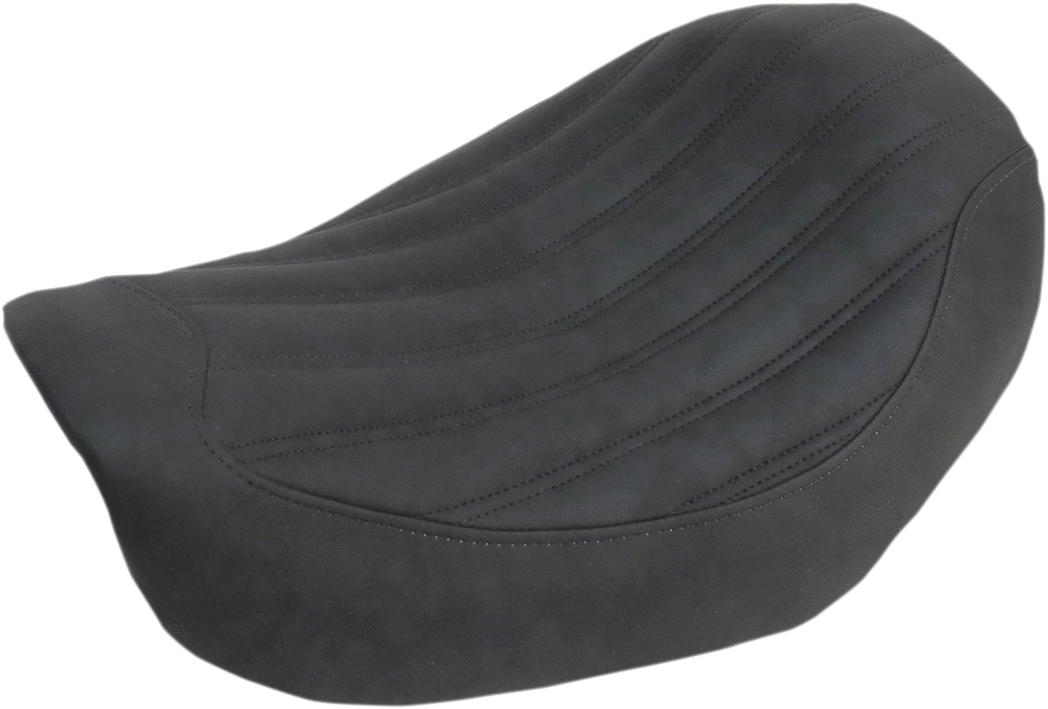 SADDLEMEN Knuckle Solo Seat - Ribbed - Black - FL/FX '06-'17 806-04-0023