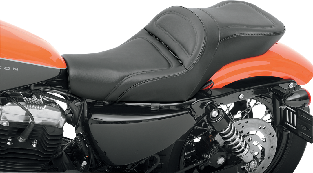 SADDLEMEN Seat - Explorer™ - Without Backrest - Stitched - Black - XL '04-'22 807-11-029