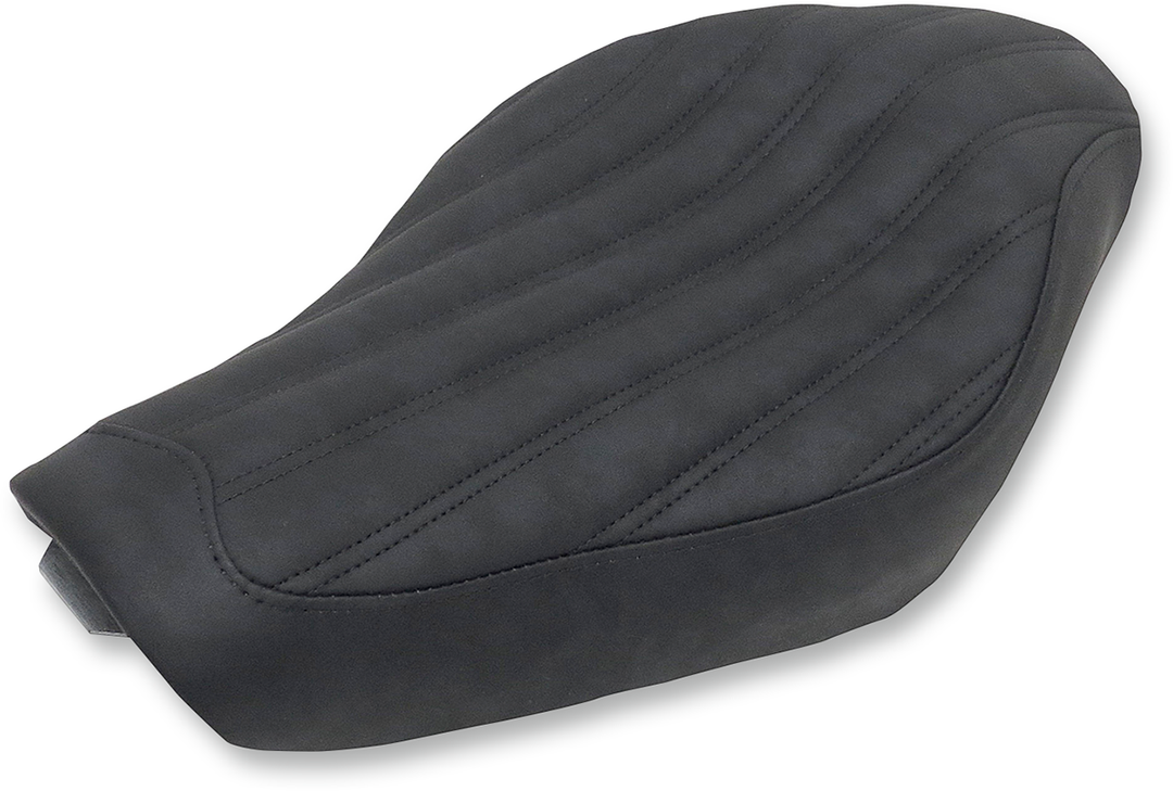 SADDLEMEN Knuckle Solo Seat - Ribbed - Black - XL '04-'20 807-03-0023