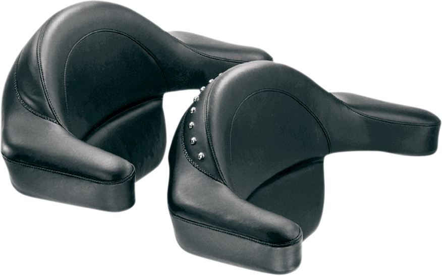 MUSTANG Passenger Pad with Armrests - Studded - FLT/FLHT 75332