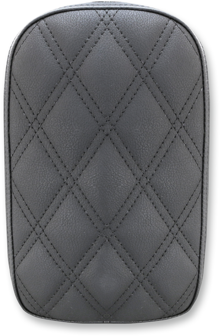SADDLEMEN Detachable Pillion Pad - Lattice Stitched - Black - 6" SA1022