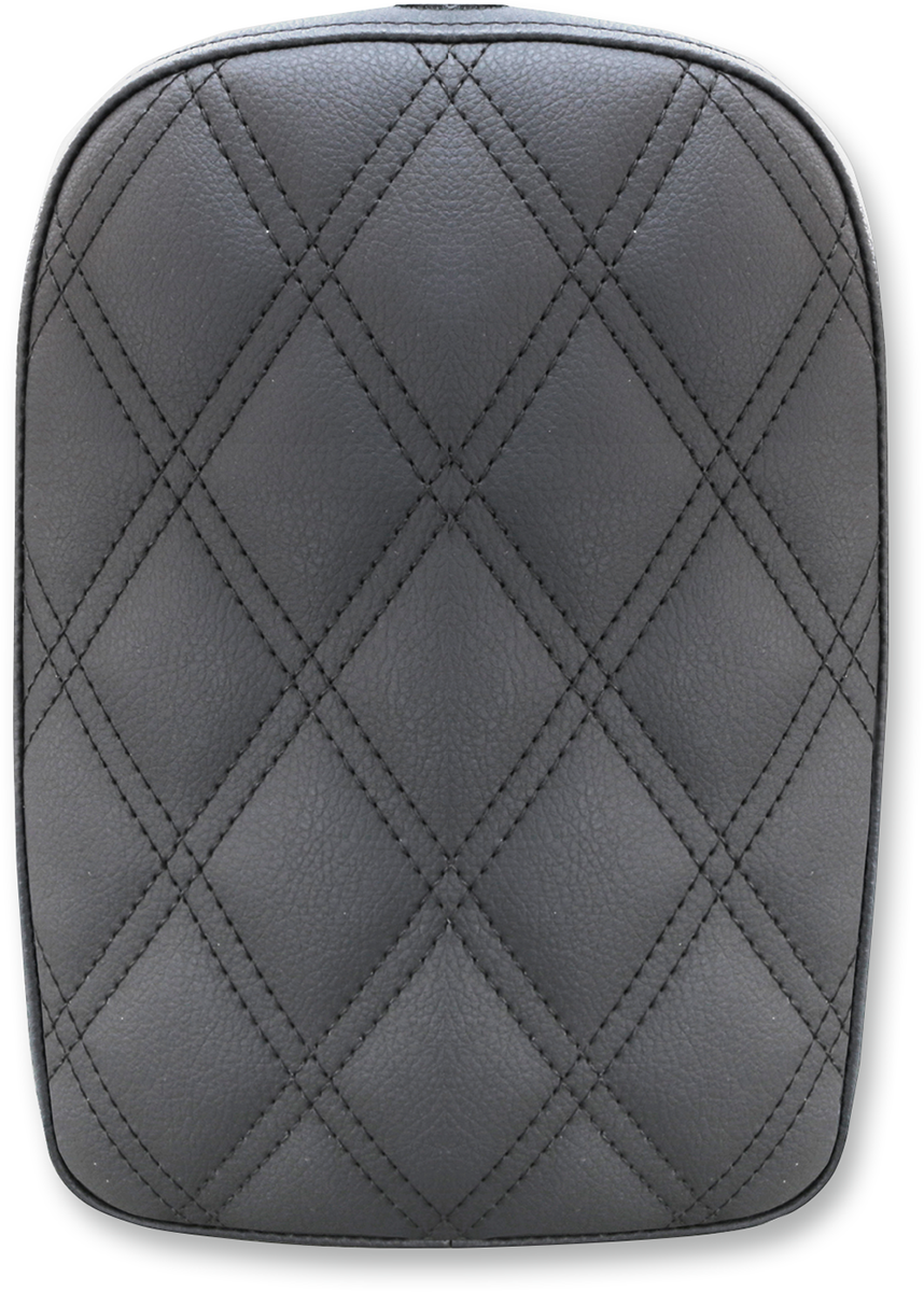 SADDLEMEN Detachable Pillion Pad - Lattice Stitched - Black - 7" SA1023