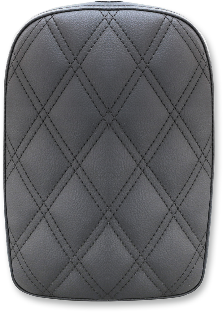 SADDLEMEN Detachable Pillion Pad - Lattice Stitched - Black - 7" SA1023