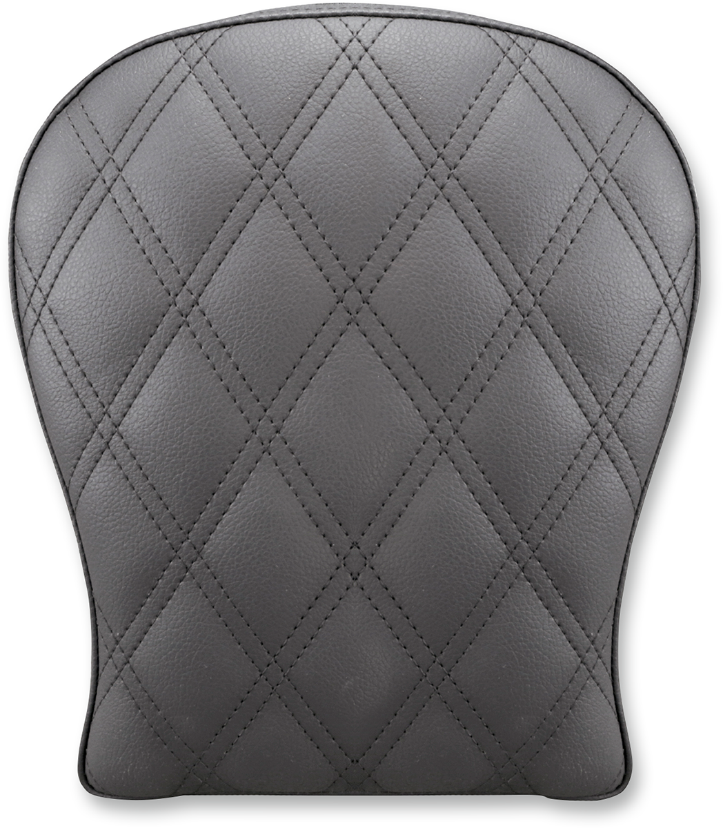 SADDLEMEN Detachable Pillion Pad - Lattice Stitched - Black - 9" SA1024