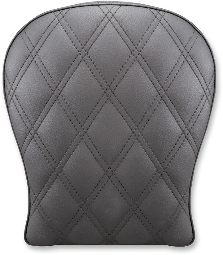 SADDLEMEN Detachable Pillion Pad - Lattice Stitched - Black - 9" SA1024