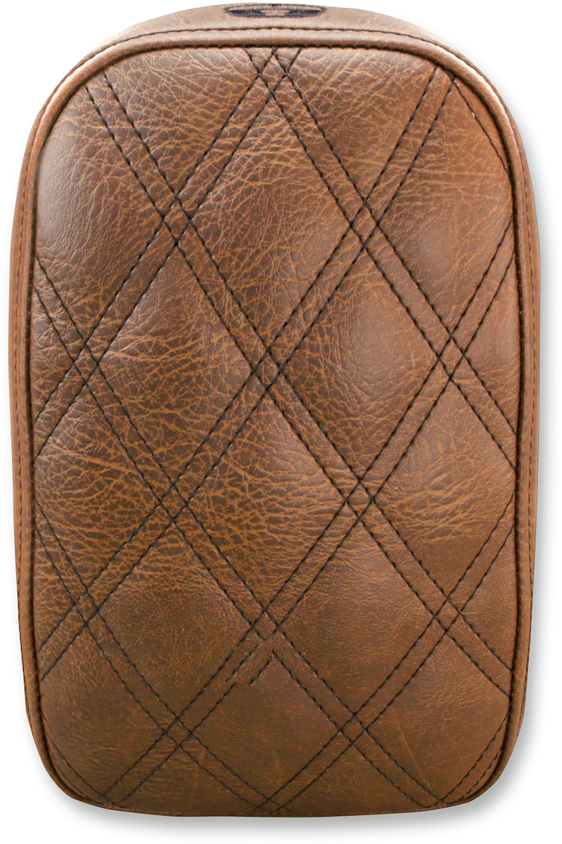 SADDLEMEN Detachable Pillion Pad - Lattice Stitched - Brown - 6" SA1025