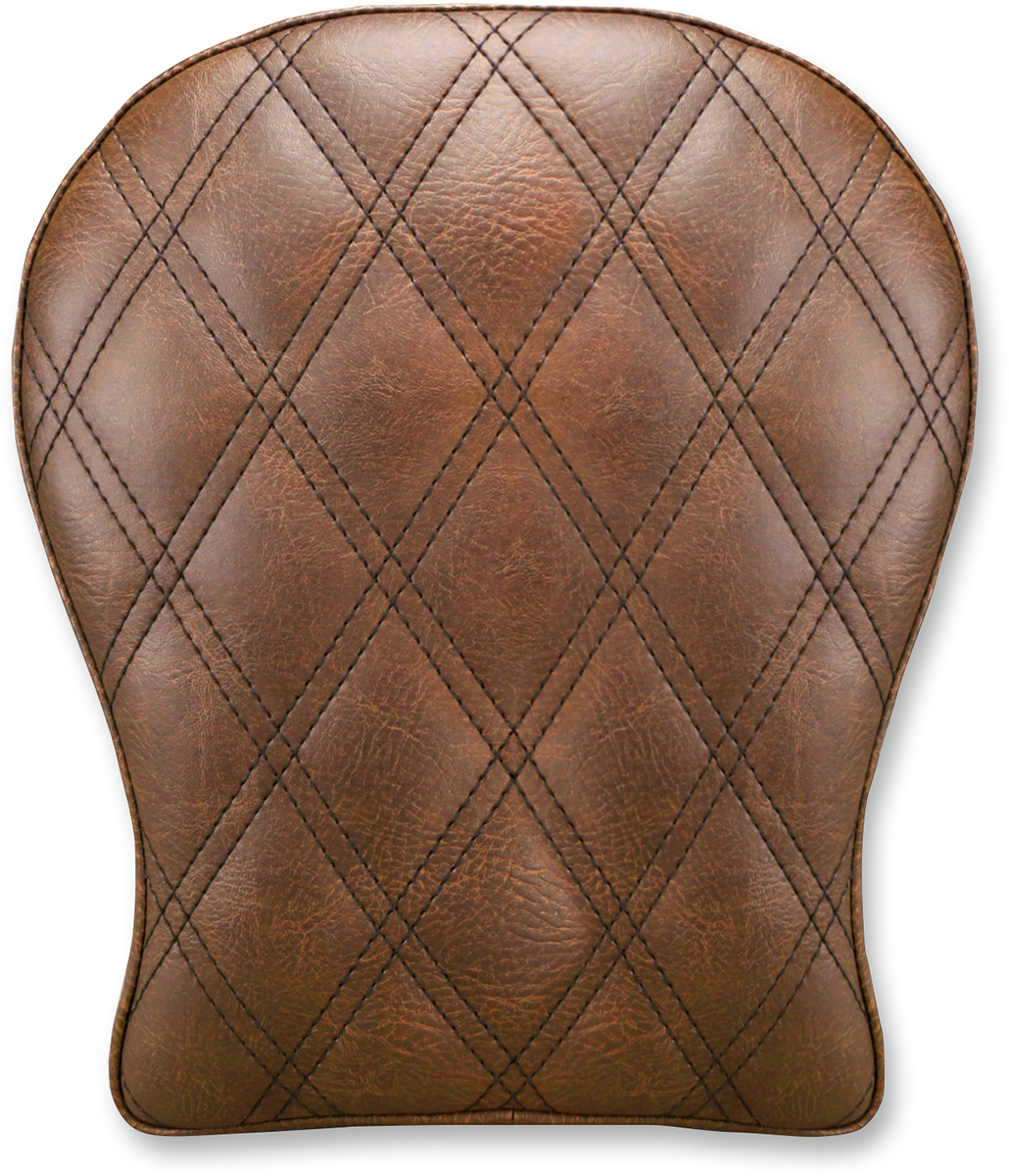 SADDLEMEN Detachable Pillion Pad - Lattice Stitched - Brown - 9" SA1027