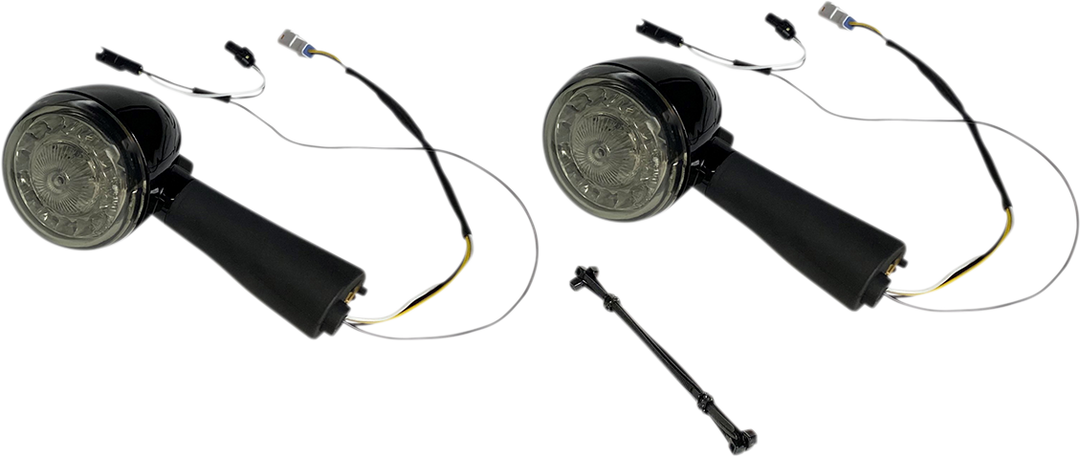 CUSTOM DYNAMICS ProBEAM® LED Turn Signal - Rear - Black - Scout PB-SCOUT-RR-BS