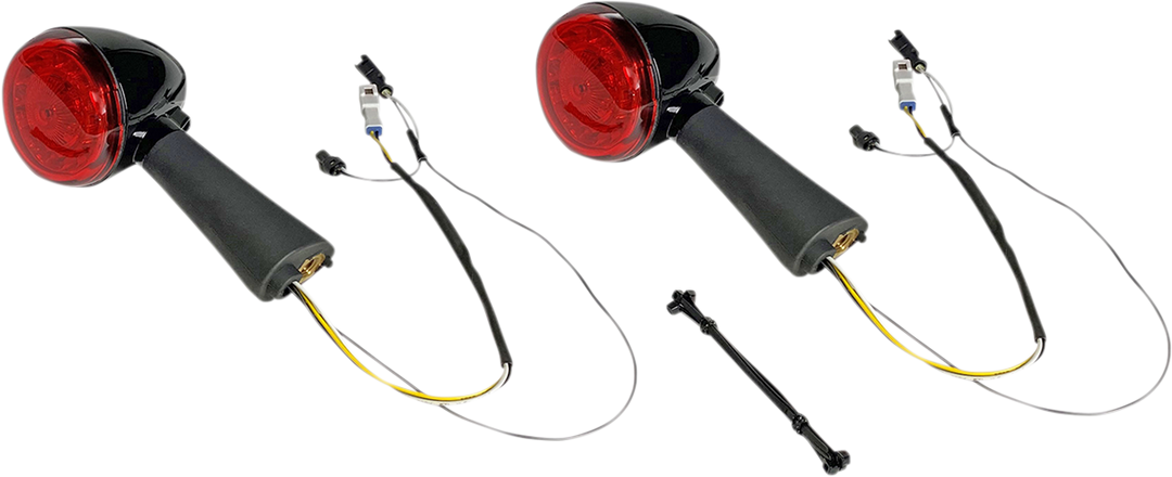 CUSTOM DYNAMICS ProBEAM® LED Turn Signal - Rear - Black - Scout PB-SCOUT-RR-BR