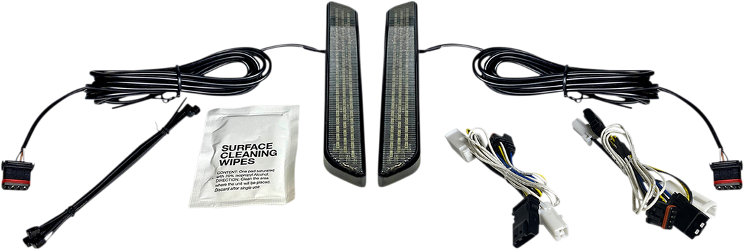 CUSTOM DYNAMICS LED Fork Light - Smoke - Black CD-FORK-BCM-SB