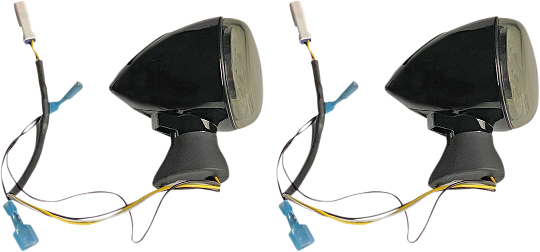 CUSTOM DYNAMICS Front LED Turn Signal - Black - Scout PB-SCOUT-AW-BS