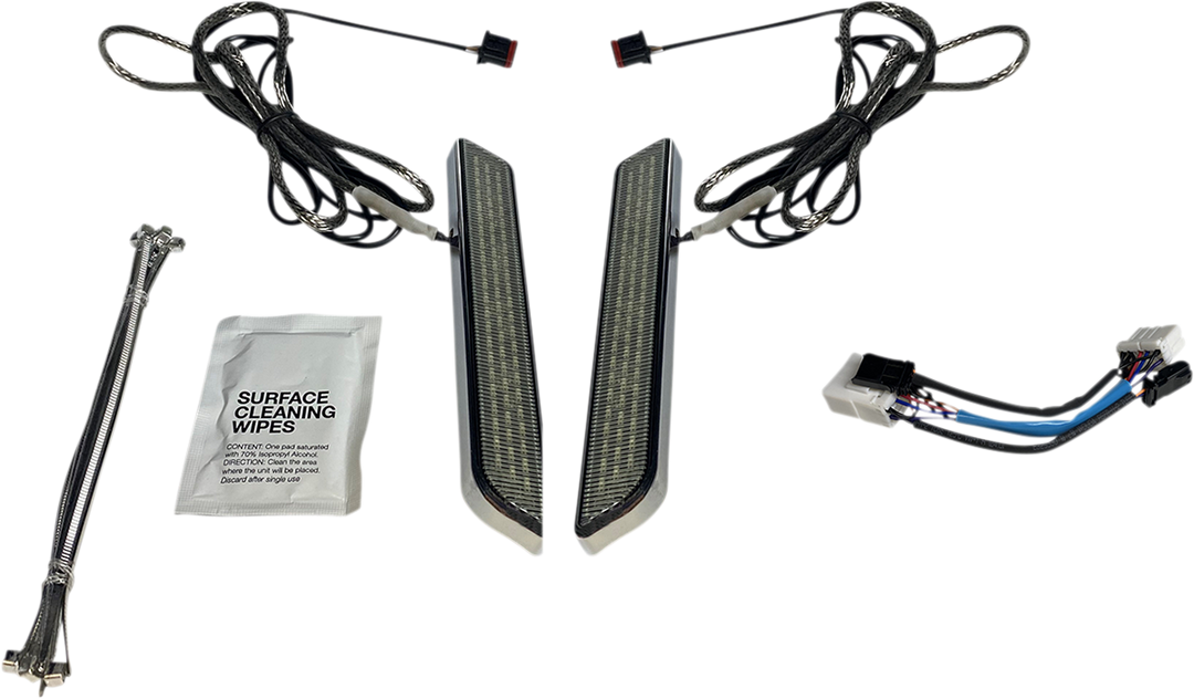 CUSTOM DYNAMICS LED Fork Light - Smoke - Chrome CD-FORK-HD-SC