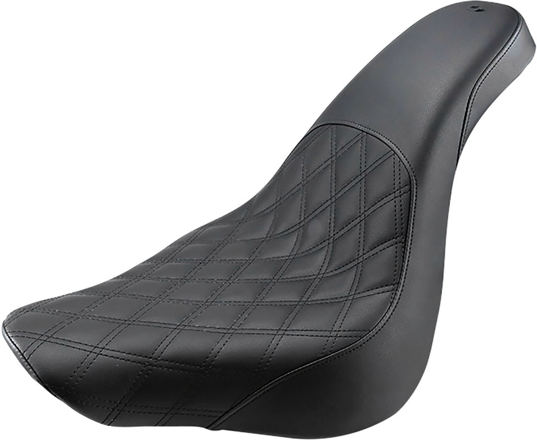 SADDLEMEN Profiler Seat - Front Lattice/Rear Smooth - Black - FL/FX '18-'23 818-27-149