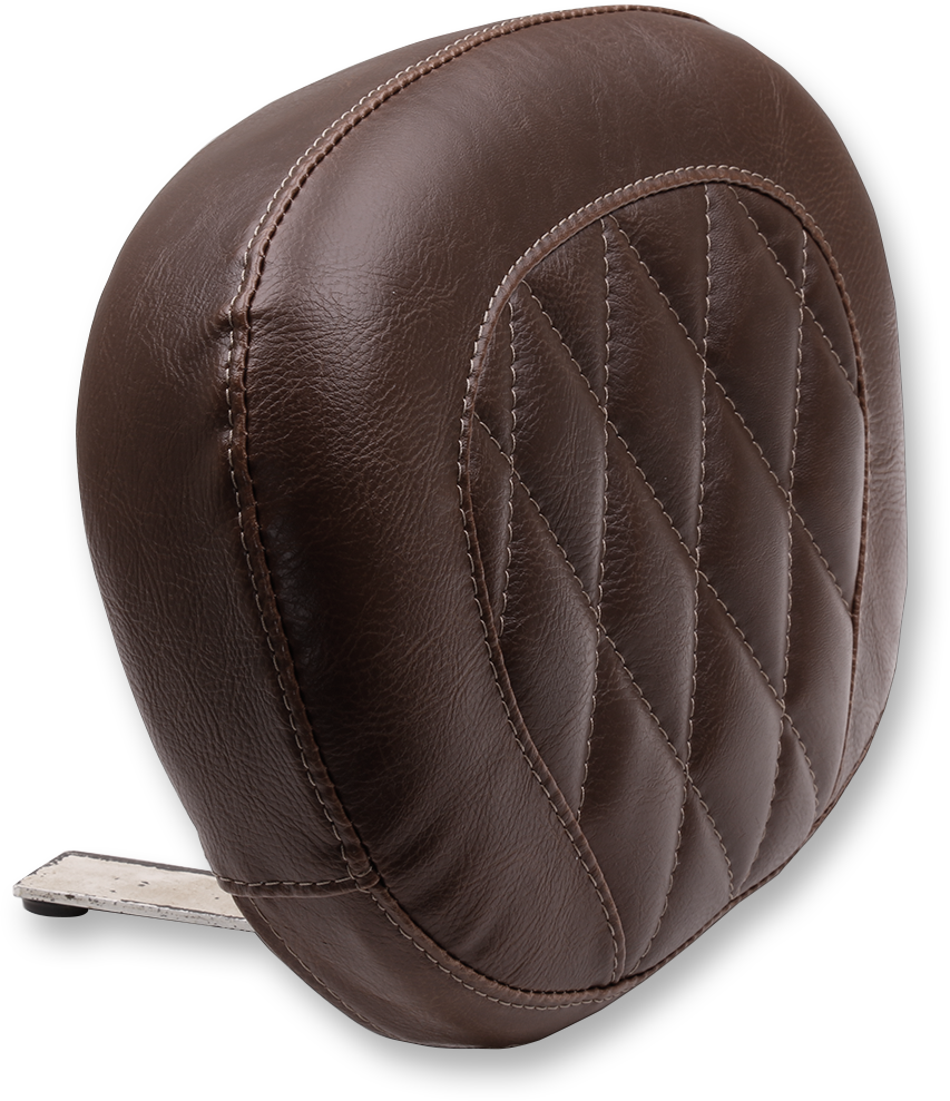 MUSTANG Sissy Bar Pad - Brown - Diamond - FXS/FLS '11-'17 76769
