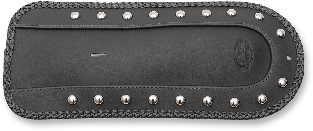 MUSTANG Fender Bib - Smooth Chrome-Studded - Black - HD Dyna '91-'05 78056