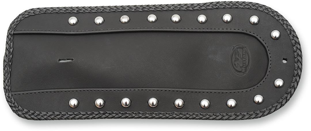 MUSTANG Fender Bib - Smooth Chrome-Studded - Black - HD Dyna '06-'17 78061