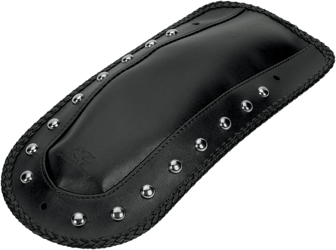 MUSTANG Fender Bib - Smooth Chrome-Studded - Black - HD Touring/Trike '97-'21 78069
