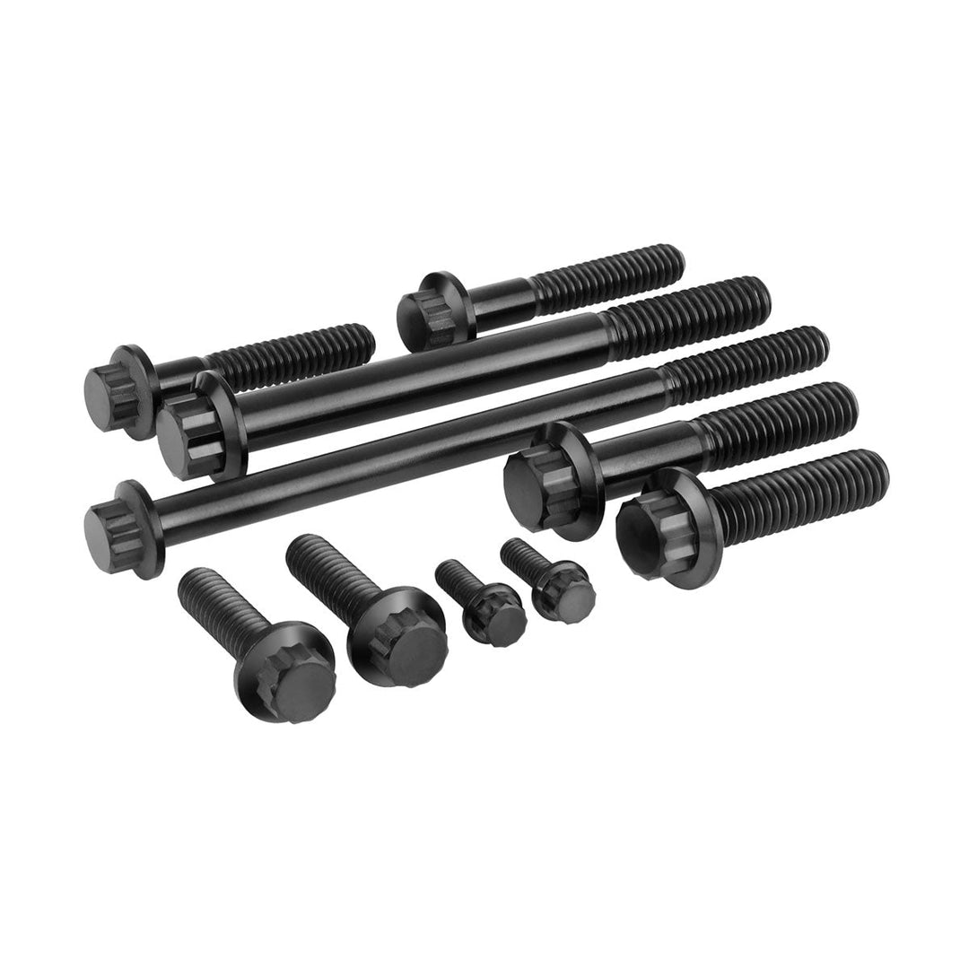 Figurati Designs – Performance 12 Point Titanium Engine Bolt Kit for Harley-Davidson M8 - Race Black – FD100-M8-12TBOLT-BLK